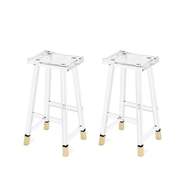 Belix Modern Acrylic Bar Stools 26"H Set of Two Bed Bath & Beyond
